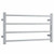 Thermogroup Thermorail Straight Square Heated Towel Ladder 61W 4 Bar 800 x 440mm Polished Stainless Steel [141902]