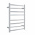 Thermogroup Thermorail Curved Round Heated Towel Ladder 78W 8 Bar 530 x 700mm Polished Stainless Steel [129583]