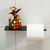 Square Toilet Roll Holder w/Shelf Matte Black [156480]