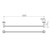 Round Single Towel Rail 600mm Matte Black [156486]