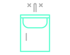 Laundry tub cabinet unit icon