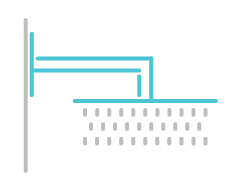 Wall mounted shower icon