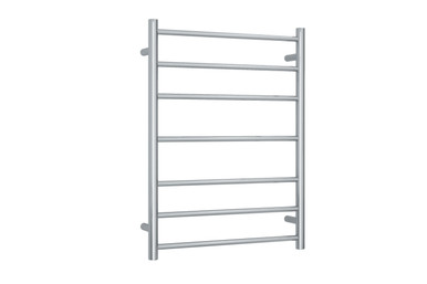 Thermogroup Thermorail Heated Towel Rail Round 7Bar 80W 600mm x 800mm x  122mm Stainless Steel