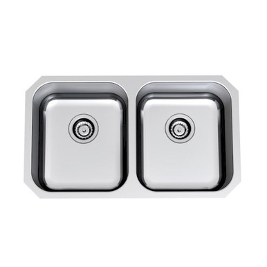 Ppr20b Clark Polar Double Bowl Undermount Stainless Steel in Stainless Steel