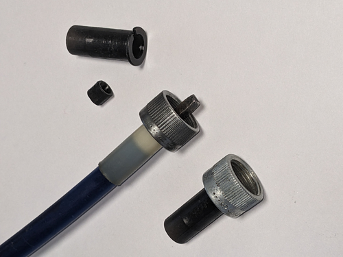 Cable End Repair Kit For Use With THREADED METAL RETAINERS, OUTSIDE