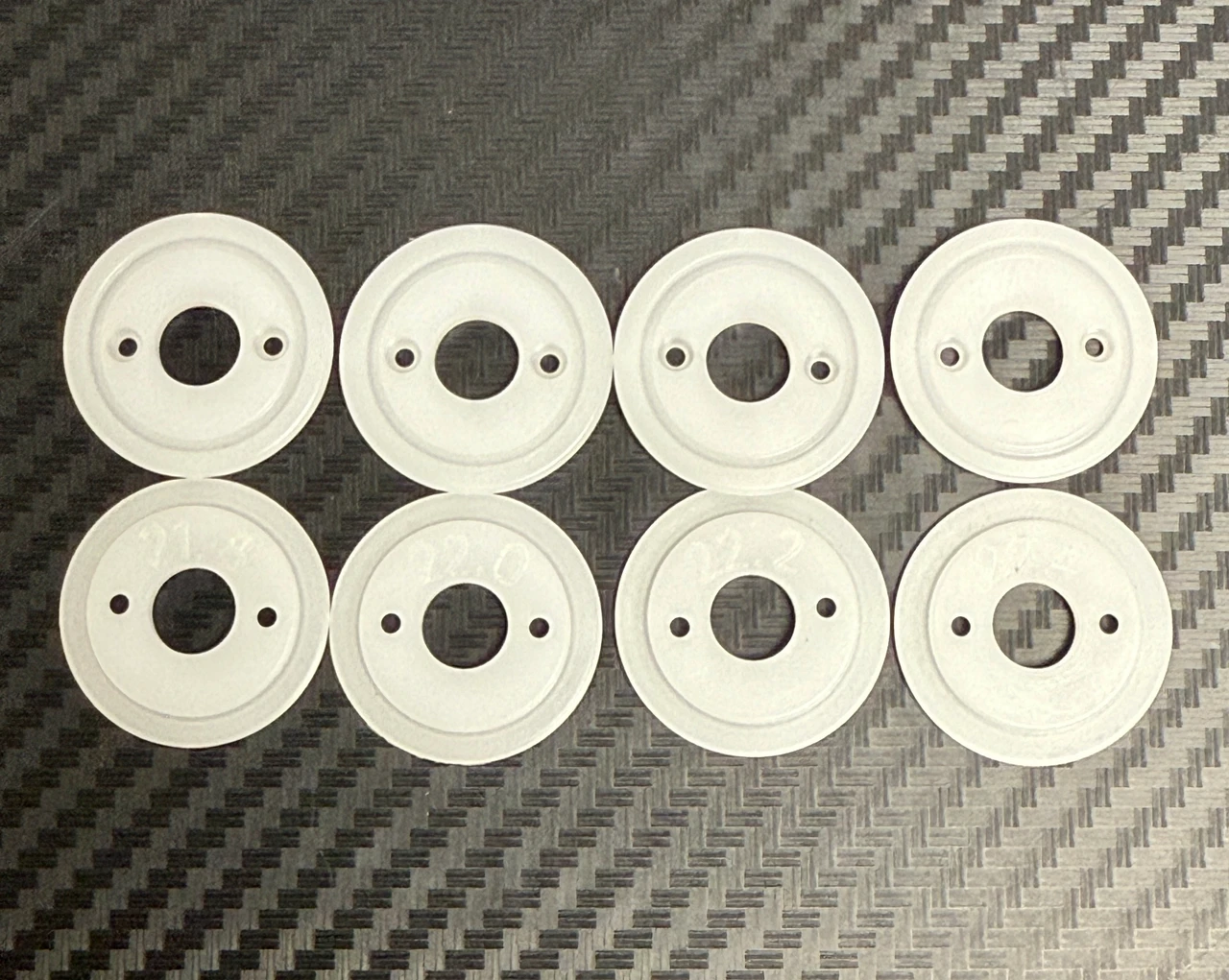 MWX F1 wheels 14x20 black machined Delrin (MWF1-140B)