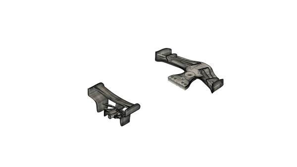 Formula R1 wingset 2PCS (RF-WS-822) GREY V2.0
