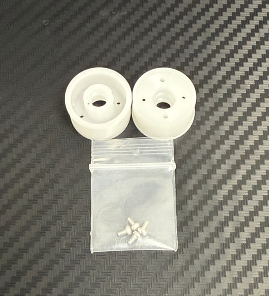 MWX F1 wheels 11X19 WHITE machined Delrin (MWF1-19W)