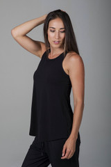 Long and Loose Racerback (Black)