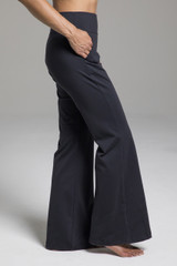 EXTRA LONG Flare Yoga Pants / Black Wide Legged Pant / - Etsy Australia