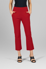 cropped pants - ruby