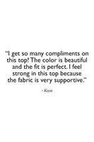 Grace Yoga Halter Navy Quote Customer Review