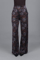 wide leg floral print pants