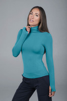 long sleeve tops for women - teal