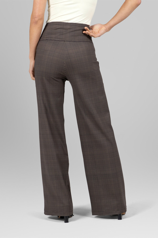 The Bolton High Waist Plaid Pants Curves • Impressions Online Boutique