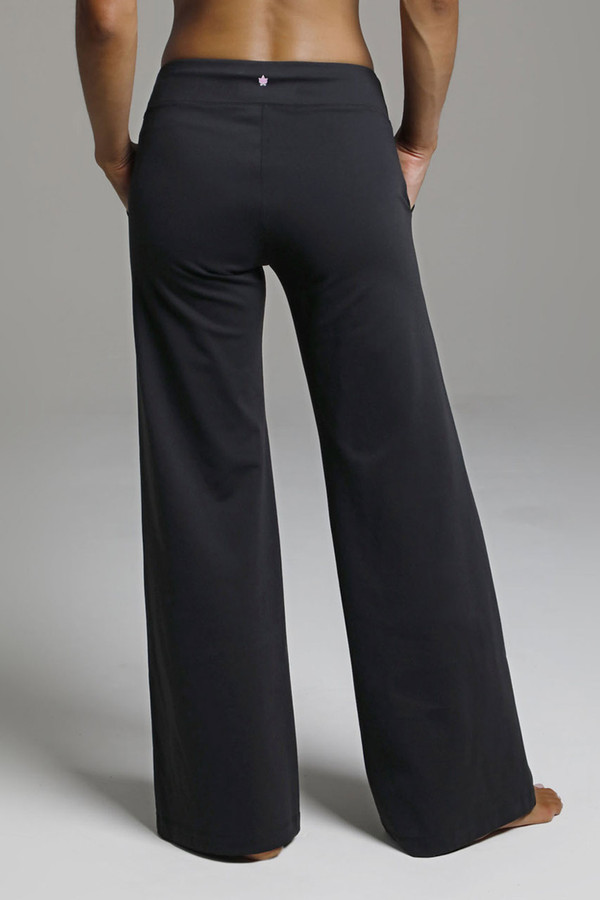 Buy Womens Wide Leg Pants Loose Yoga Sweatpants High Waisted Comfy Lounge Workout  Yoga Plus Size Pants with Pockets Black Medium at Amazonin