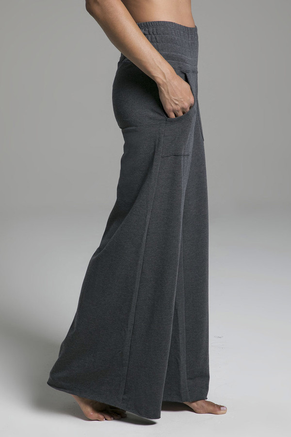 Cozy Boho Yoga Pant - Charcoal Heather