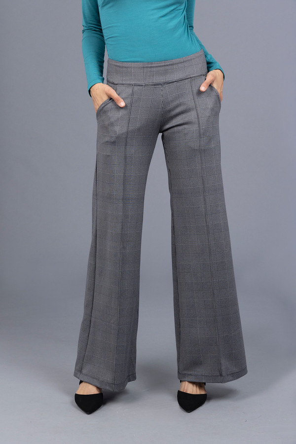 Perfect Wide Leg Pant - Glen Plaid | KiraGrace