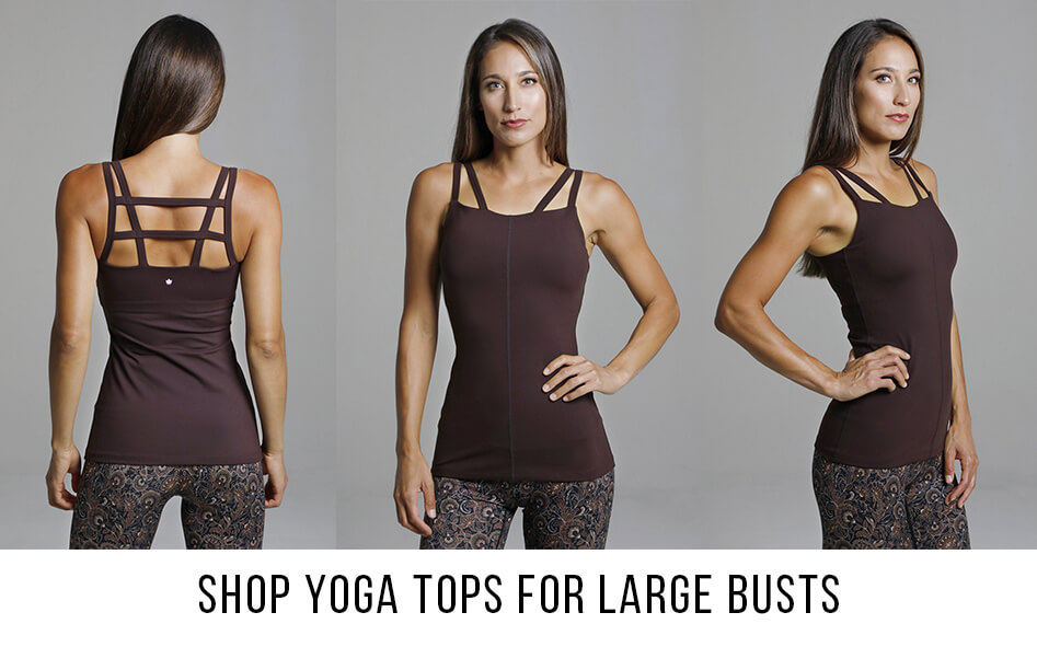 yoga tops for large bust