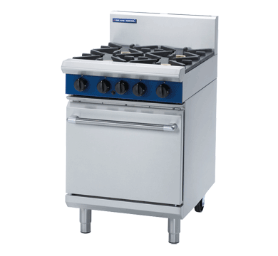 Blue Seal G504D 600mm four burner gas stove static oven stainless steel