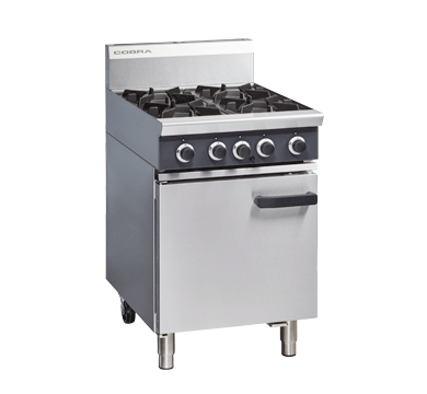 Cobra CR6D 600mm four burner gas stove static oven stainless steel