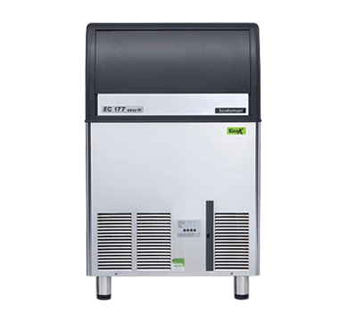 Scotsman ECM 177 AS OX medium gourmet cube ice machine XSafe under counter stainless steel