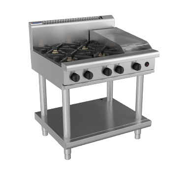 Waldorf RN8603G-LS 900mm Four Burner 300mm Grill Gas Cooktop
