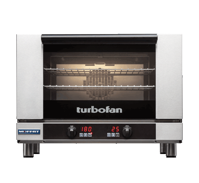 Turbofan E27D3 full size digital electric convection oven 3 tray with steam injection