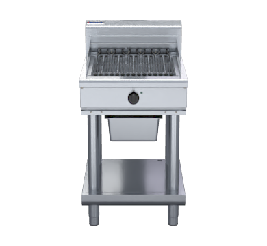 Waldorf CH8600ED-LS 600mm electric chargrill on leg stand, front view