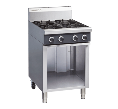 Cobra C6D Gas Cooktop on Cabinet Base