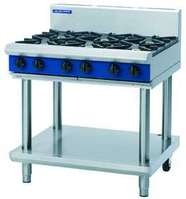 Blue Seal G516D-LS 6 Burner Gas Cooktop on Leg Stand - $5,690