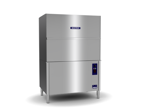 Washtech PW2 wide body front-loading warewasher stainless steel 1235mm wide