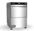 Washtech XV compact undercounter dishwasher and glasswasher front view, 500mm wide