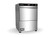Washtech XU undercounter dishwasher side view showing 570mm width and 840mm height