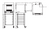Turbofan E23M3 dimensions diagram 610mm wide on SK23 stand
