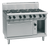Waldorf RN8810G 1200mm eight burner gas stove static oven stainless steel