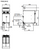 FN8226GE dimension and gas connection diagram