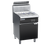 Waldorf FN8130GEH-B0 digital gas fryer, side view with Bold black enamel control and front panels