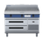 Blue Seal GP518-RB 1200mm gas griddle on refrigerated base, front view