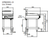 Waldorf GP8600G-LS dimension and gas connection diagram
