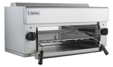Waldorf SN8200E 900mm electric salamander grill stainless steel wall mount