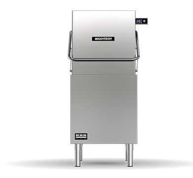 Washtech AL high capacity pass through dishwasher, front view