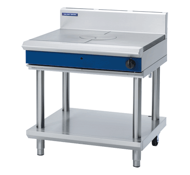 Blue Seal G57-LS gas target top on leg stand, front angle