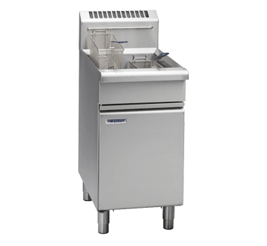 Waldorf FN8120G commercial gas fryer stainless steel 450mm wide