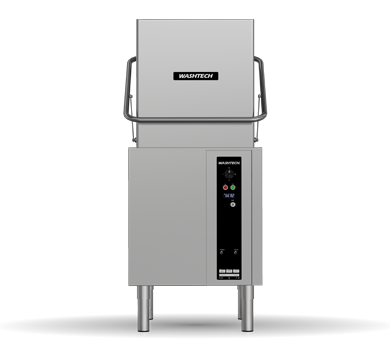 Washtech XP commercial pass-through dishwasher stainless steel 705mm wide