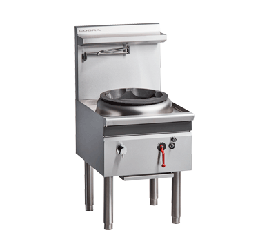 Cobra CW1H-C 600mm single hole gas waterless wok chimney burner stainless steel