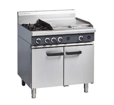 Cobra CR9B 900mm Two Burner Griddle Gas Range