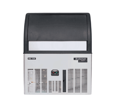 Scotsman NUH 100 AS OX undercounter half dice ice maker, front view