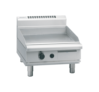 Waldorf GP8600G-B 600mm gas griddle on bench legs, front view