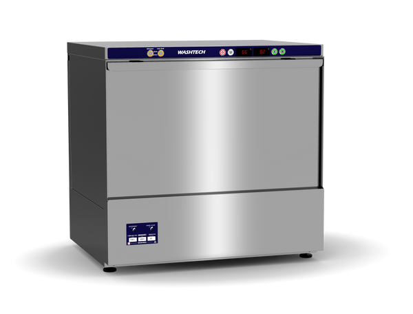 Washtech TW undercounter potwasher stainless steel 860mm wide — the world's only undercounter potwasher
